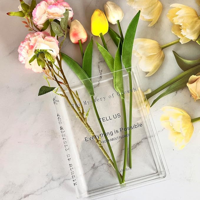 Aesthetic Book Design Flowers Vase