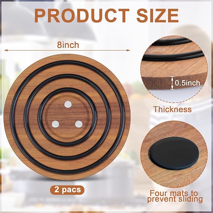 Wooden Magnetic pot holder