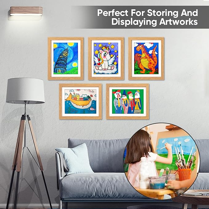 Magnetic Wooden Kids Art Frame