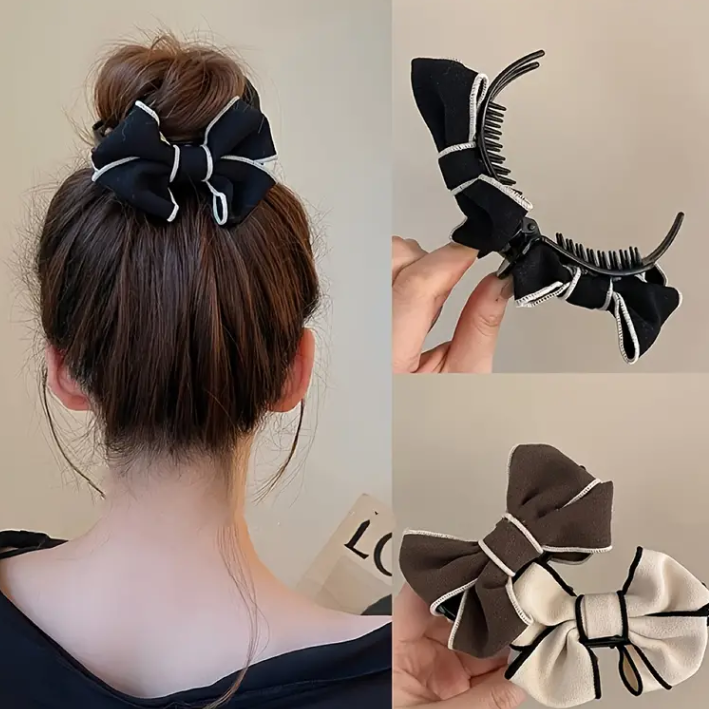 Women Bowknot Hair Claw Clip